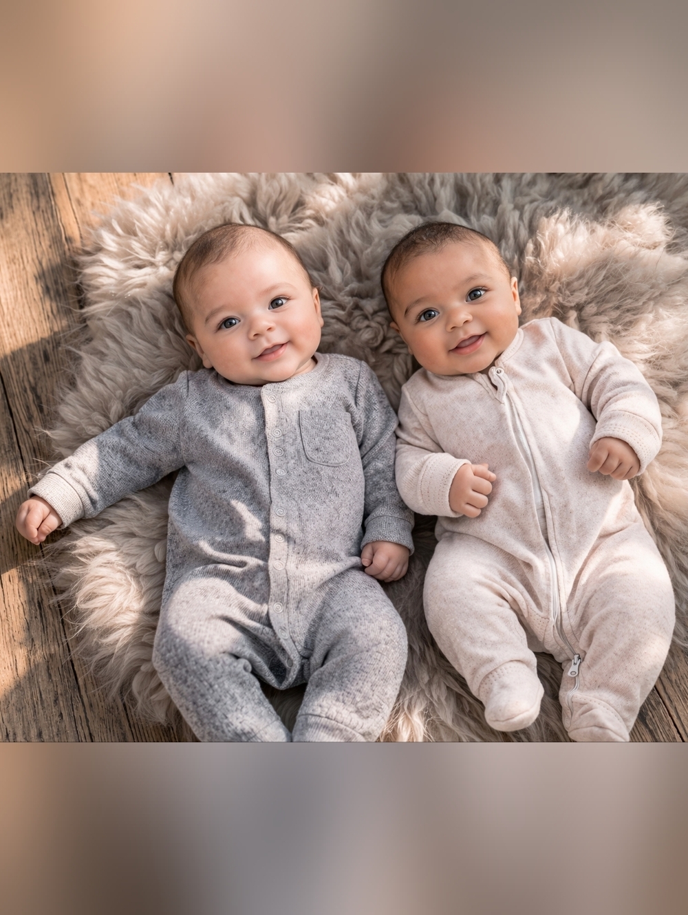 Old Navy & Aablexema Baby Sleeper Set 0–3M | Neutral Footed Pajamas Bundle #1066